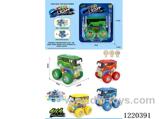 4WD inertia stunt car with light