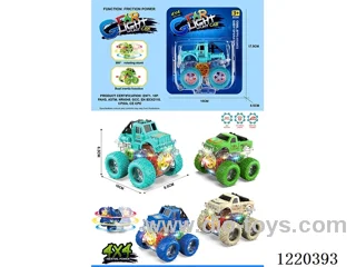 4WD inertia stunt car with light