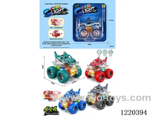 4WD inertia stunt car with light