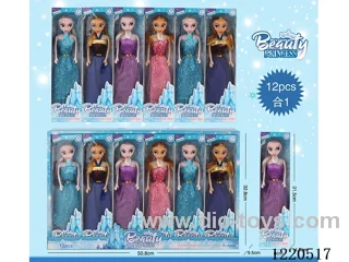 11.5 inch solid body/fixed hand doll 12PCS