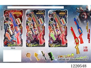 Spider-Man, Avengers (S1898 Shotgun with three bullets + pan + knife)