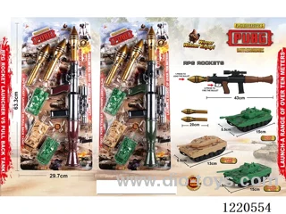 Battlefield Weapon Series (RPG Rocket Launcher + Three Pull Back Tanks)