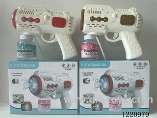 electric bubble gun with light