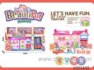 Villa set(with lighted doorbell/dog sound included 3*AG13)