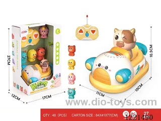 2ch rc vinyl car (changeable doll heads) with light