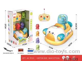 2ch rc vinyl car (changeable doll heads) with light included battery