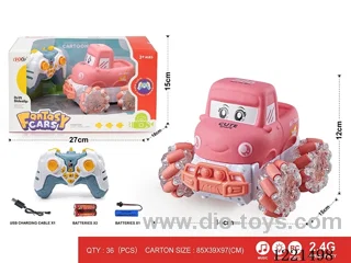 2.4G rc vinyl stunt car W L/M included battery