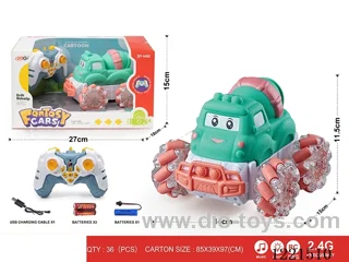 2.4G rc vinyl stunt car W L/M included battery