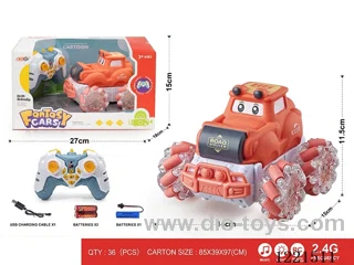 2.4G rc vinyl stunt car W L/M included battery