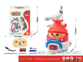 2.4G 3ch rc vinyl car W L/M included battery
