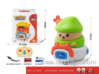 27MHZ 2ch rc vinyl car W L/M included battery