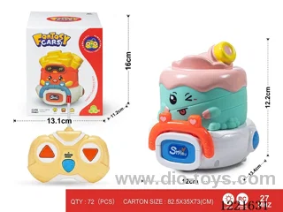 27MHZ 2ch rc vinyl car with light
