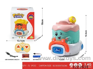 2.4G 3ch rc vinyl car W L/M included battery