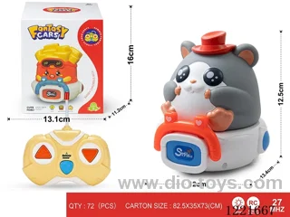 27MHZ 2ch rc vinyl car with light
