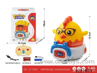 2.4G 3ch rc vinyl car W L/M included battery