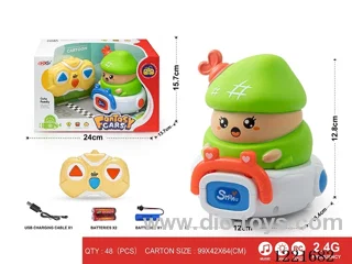 2.4G 3ch rc vinyl car W L/M included battery