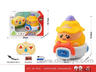 27MHZ 2ch rc vinyl car W L/M included battery