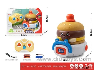 2.4G 3ch rc vinyl car W L/M included battery