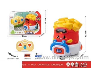 2.4G 3ch rc vinyl car W L/M included battery