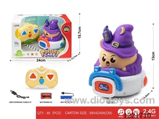 2.4G 3ch rc vinyl car W L/M included battery