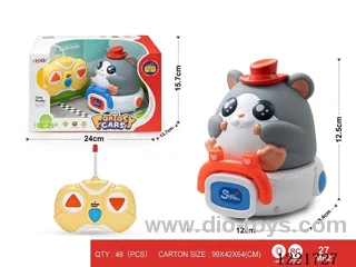 27MHZ 2ch rc vinyl car with light