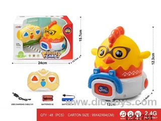 2.4G 3ch rc vinyl car W L/M included battery
