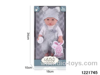 12-inch baby with pacifier