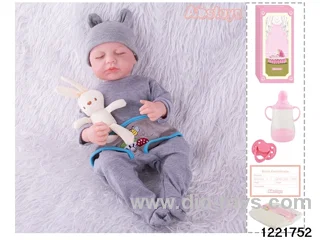 48CM reborn doll with a baby bottle, magnetic pacifier, urine_x000D_
cloth