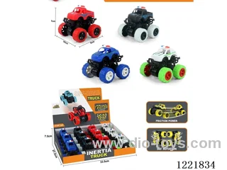 Big wheel double inertia police car