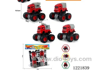 Big wheel double inertia fire truck