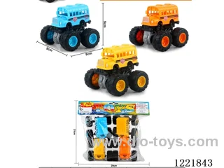 Bigfoot monster (cow/tiger) double inertia school buses