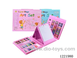 208PCS children's painting stationery set (English, large)