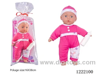 14 inch Cotton Body Doll with Bottle