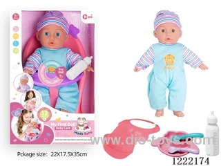 14 inch Cotton Body Doll Dining Chair Set with 12 IC（included 3*AG13）