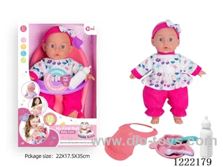 14 inch Cotton Body Doll Dining Chair Set with 12 IC（included 3*AG13）