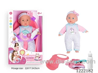 14 inch Cotton Body Doll Dining Chair Set with 12 IC（included 3*AG13）