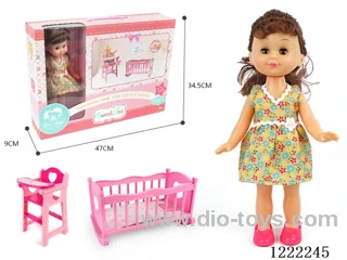 14 inch doll 2-in-1 (Crib + Chair)