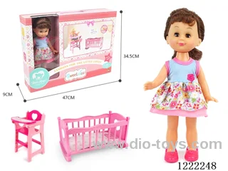 14 inch doll 2-in-1 (Crib + Chair)