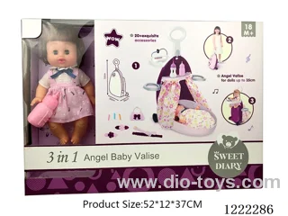 Doll Grooming Organizer with 12 IC +Drinking/ peeing included 3*AG13