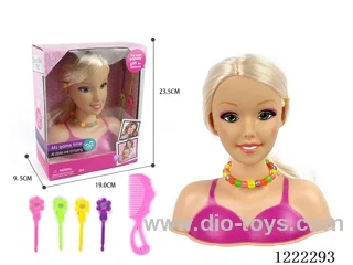 Half Barbie Makeup Head
