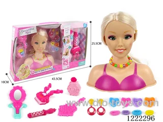 Half Barbie Makeup Head