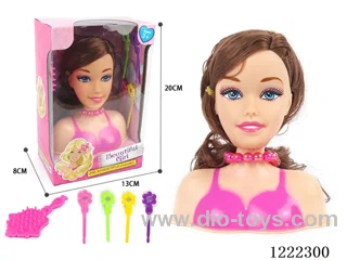 Half Barbie Makeup Head