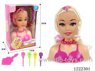 Half Barbie Makeup Head