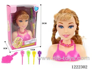 Half Barbie Makeup Head