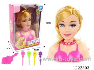 Half Barbie Makeup Head