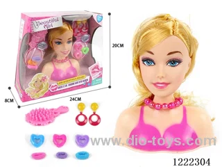 Half Barbie Makeup Head