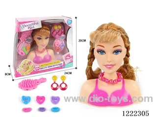 Half Barbie Makeup Head
