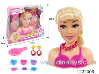 Half Barbie Makeup Head