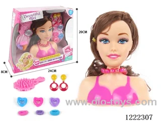 Half Barbie Makeup Head