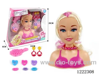 Half Barbie Makeup Head
